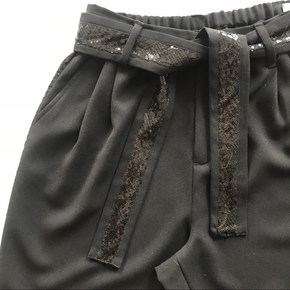 Sachin + Babi Silk & Sequins Pants Like New Size 4